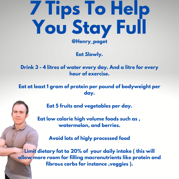 How to lose fat quickly? 7 tips to help you stay full.
